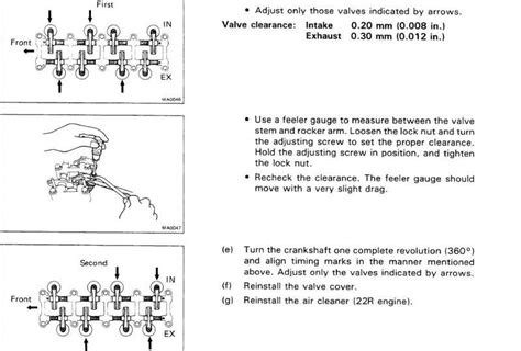 22r valve adjustment|Ajuste da válvula 22re: 2 seção de ajuste mais importante